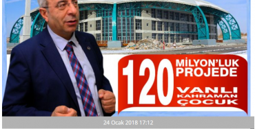Van Y.Y Üniversitesi 120 milyonluk projede 120 kahraman Vanlı çocuk adı yolu konuldu